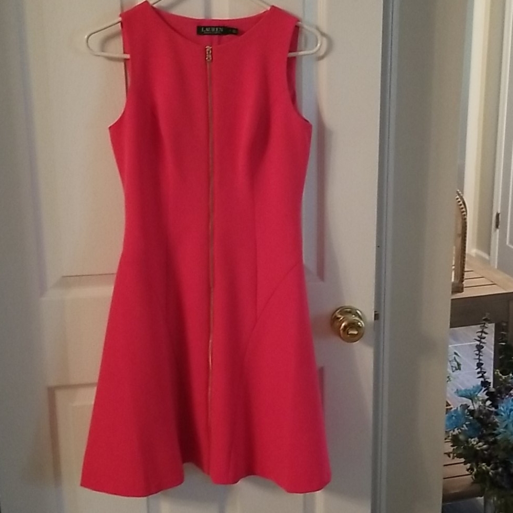 Hot pink dress